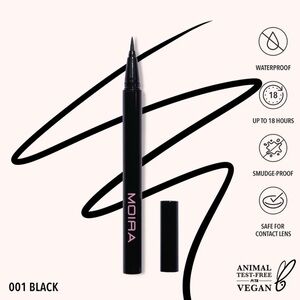 Moira Precision Liquid Liner Black